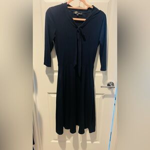 Elegant Navy Blue Women's Dress